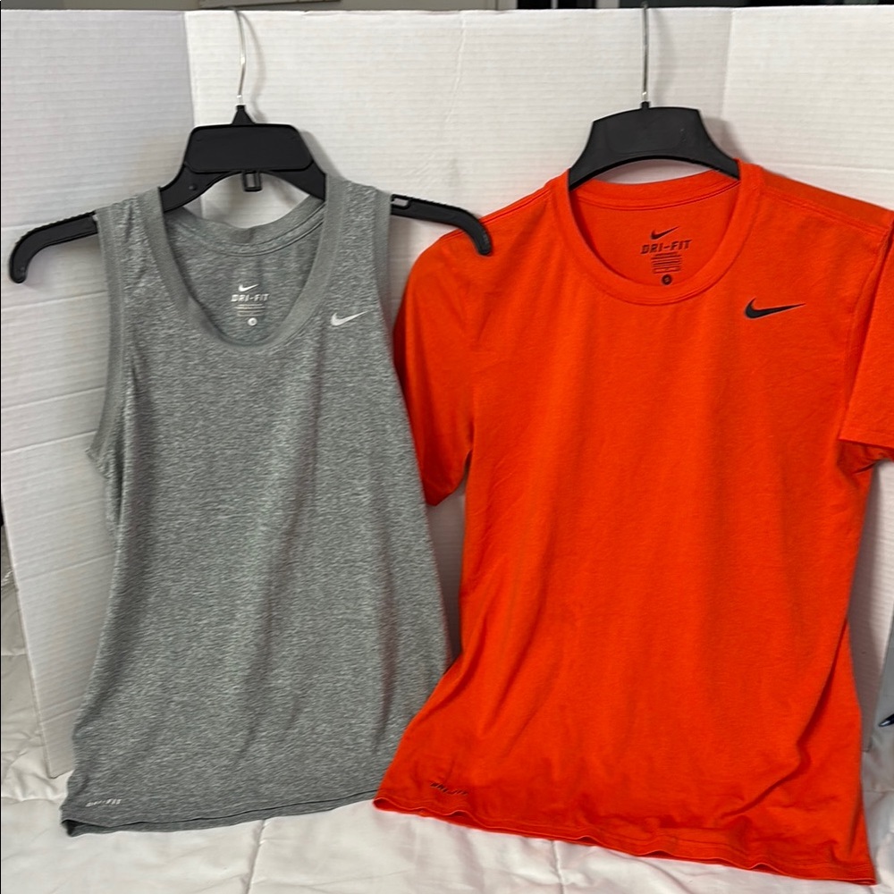 Nike Gray Tank Top and Orange T-Shirt